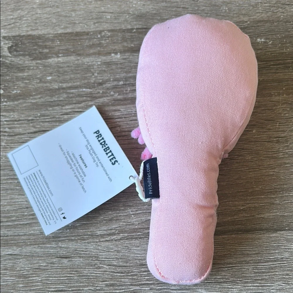 Tangle Teezer Pink Plush Dog Toy